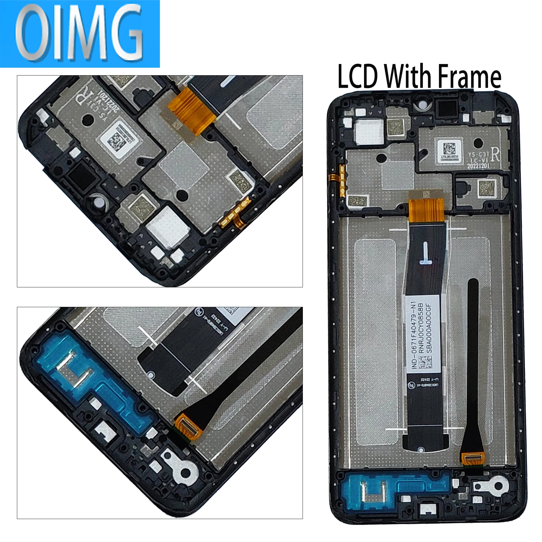 6.71 For Xiaomi Redmi 12C LCD Display With Frame Touch Screen 22120RN86G 22126RN91Y 2212ARNC4L Panel Digitizer Replacement Parts