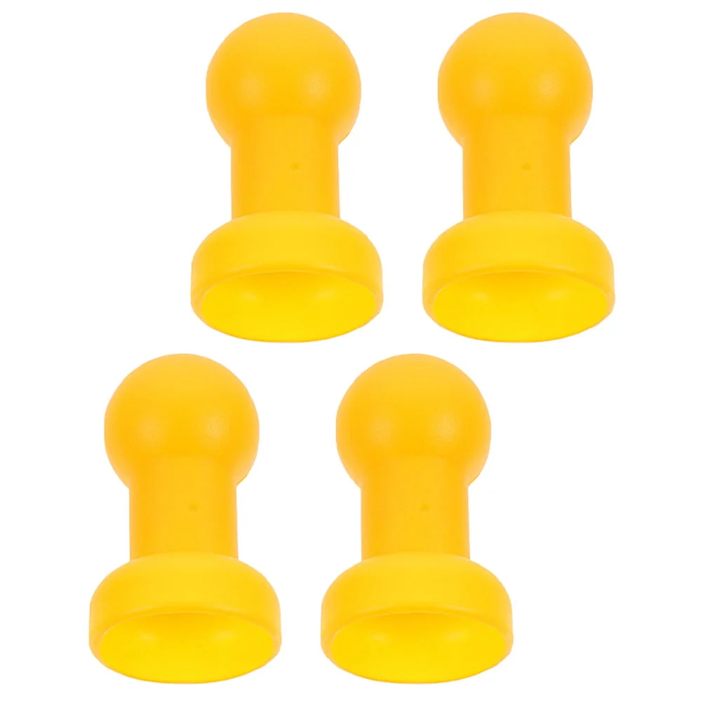 

4 Pcs Trampoline Bottom Cover Rod Protector Wear-resistant Small Caps Trampolines Parts Poles Professional Thumb Stick