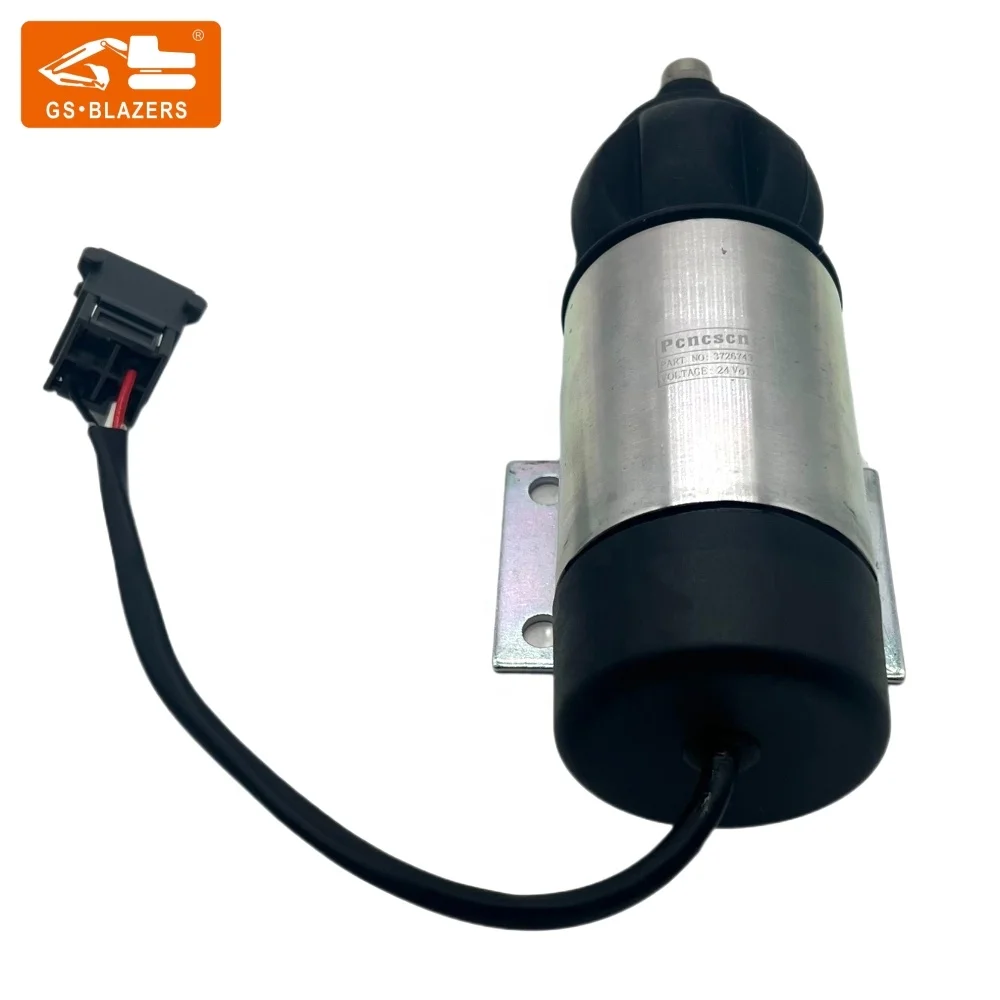 

JGS Excavator Stop Solenoid Fuel Shutoff Solenoid 3726743-24 FOR VOLVO