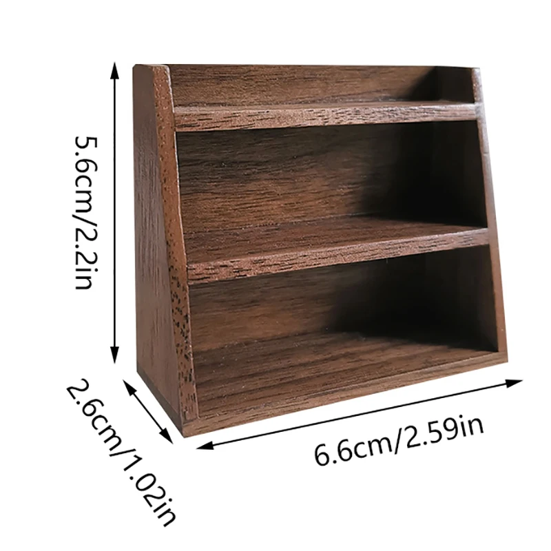 1Pcs Dollhouse Mini Wall Mounted Cabinets Storage Shelves Doll Bookshelf Storage Rack Furniture Decor Dolls House Accessories