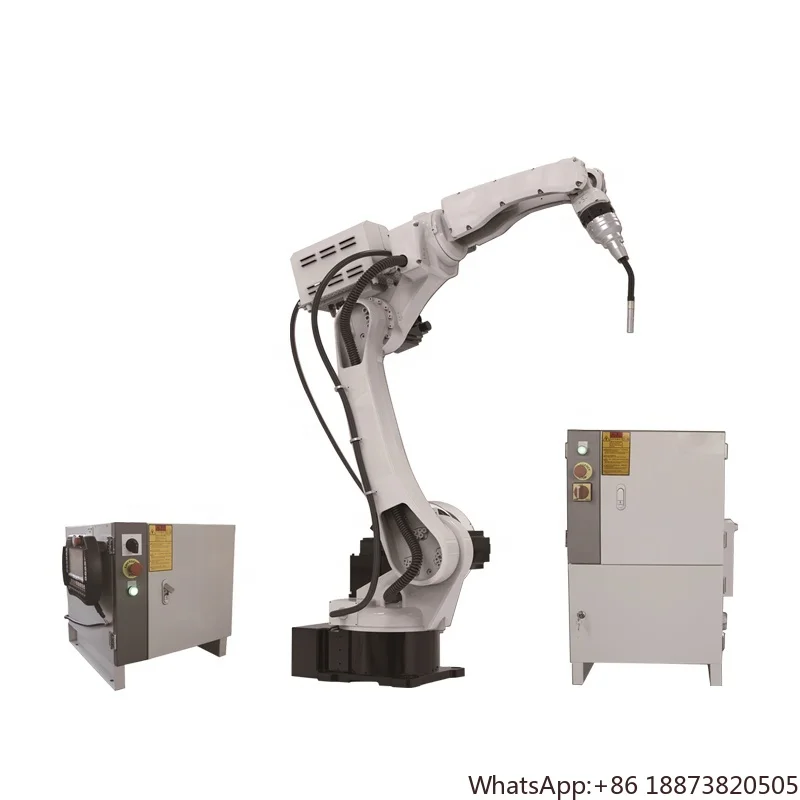 mini automatic robotic weld industrial robot arm spray gas  polish welding machine 6 axis 200cm for  welding gun