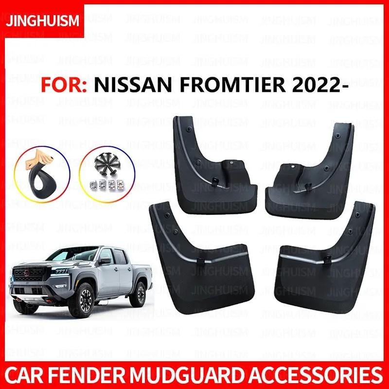 Mudguards FOR NISSAN Frontier 2022-2024 Fenders Mudguard Vehicle Exterior Decor ABS Material Protective Car Accessories