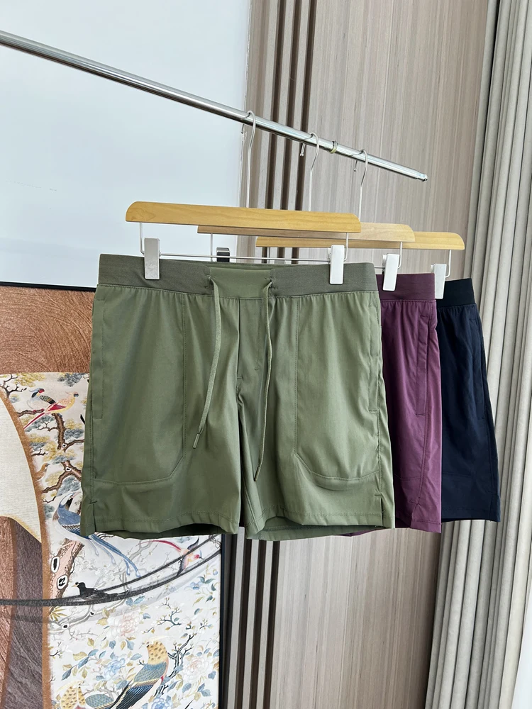 

Qui Dry Core Absorption Men's Summer Elastic Breathable Sports Casual Color orts Youth ular Straight Leg Pants