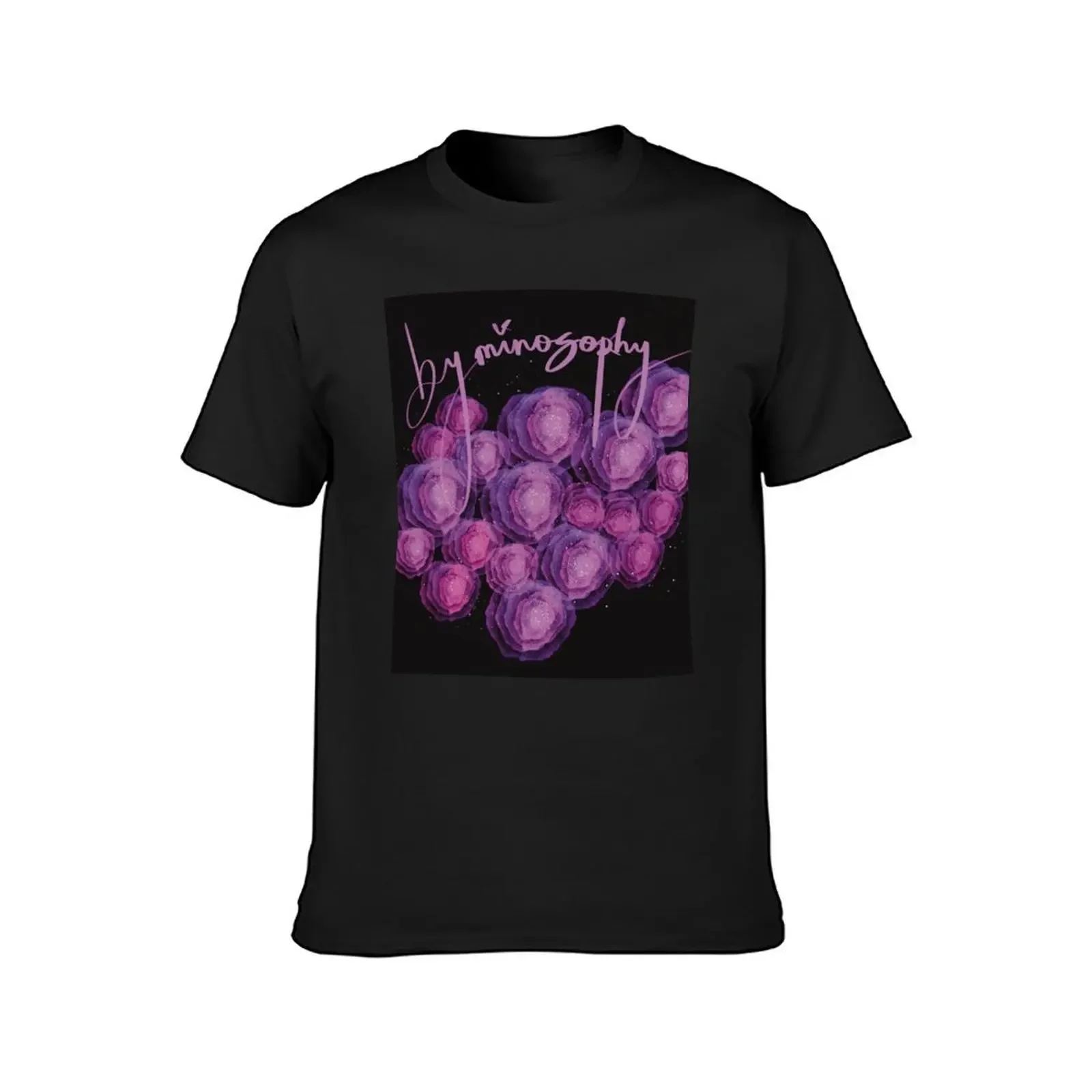 purple and pink roses T-Shirt customs design your own blanks mens designer t shirt