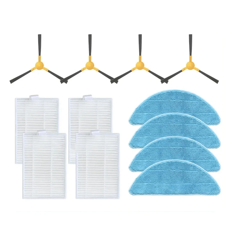 

For Kitfort KT-589 Robot Vacuums Side Brush Hepa Filter Mop Cloths Wipe Rag Replacement Accessories