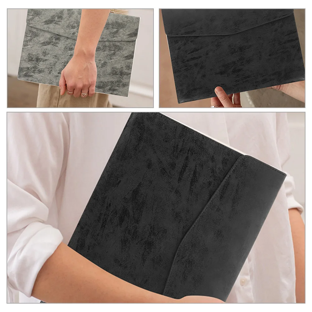 2 шт., искусственная сумка для документов, папка для файлов, контейнер для квитанций, портативная сумка для файлов, дизайн кнопки, офисный органайзер для купюр, безопасный файл