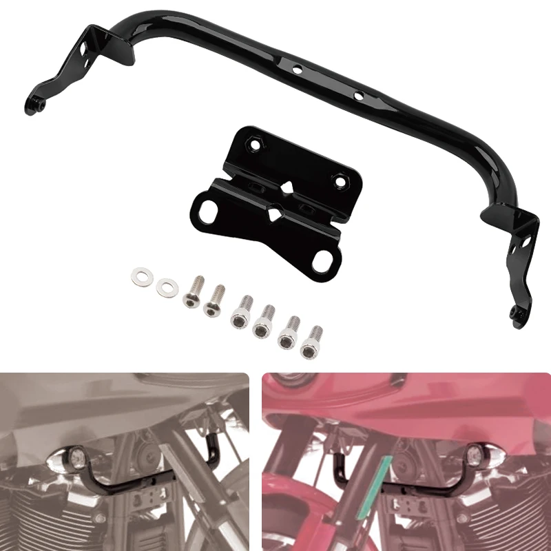 

For Harley Low Rider ST FXLRST 2022-2025 El Diablo FXRST 2022 Motorcycle Front Fairing Lower Support Bracket Turn Signal Mount