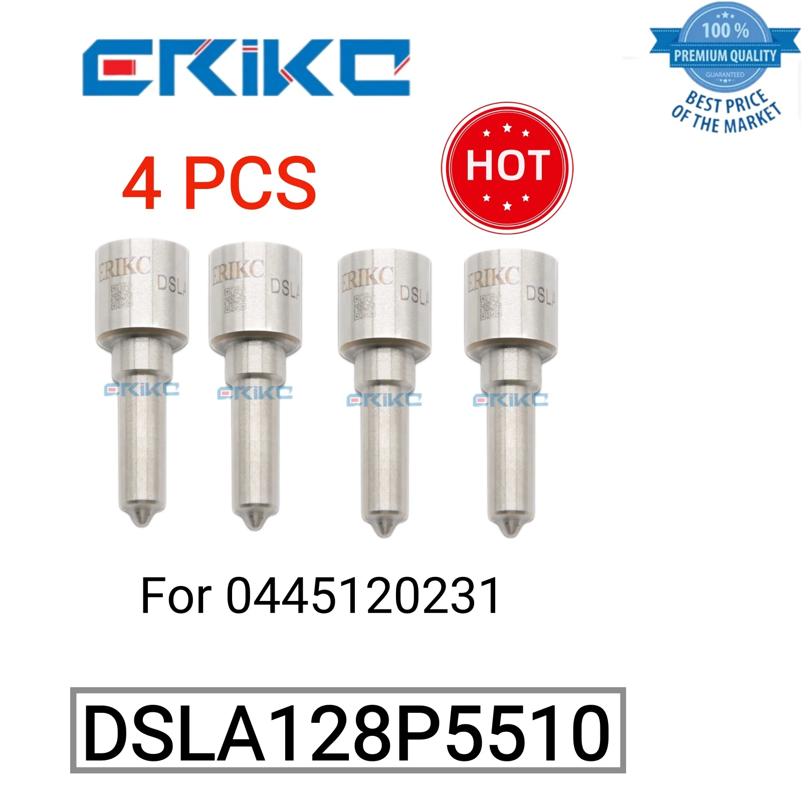 

4 PCS DSLA128P5510 Spray Nozzle DSLA 128 P 5510 Jet Nozzle DSLA 128P5510 Nozzle Tip Injection Nozzle fit for 0445120231