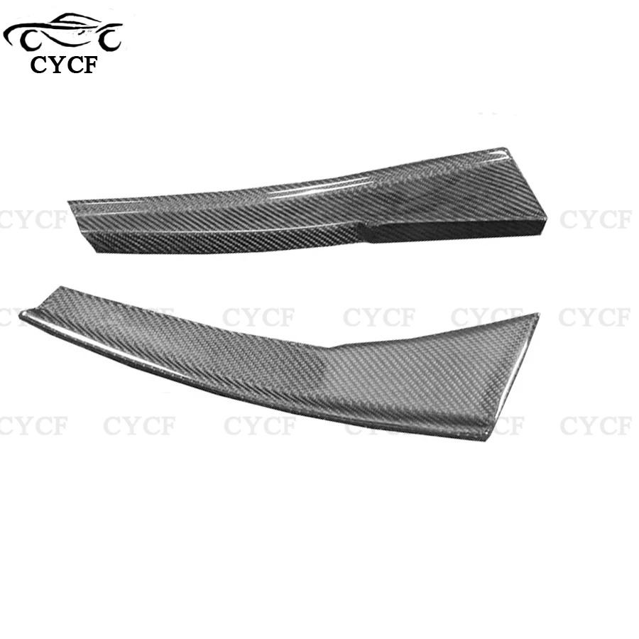 High quality carbon fiber Fog lamp frame under the For BMW 3 Series M3 E92 E93 GT4 Style front bumper vent Wind knife Body Kit