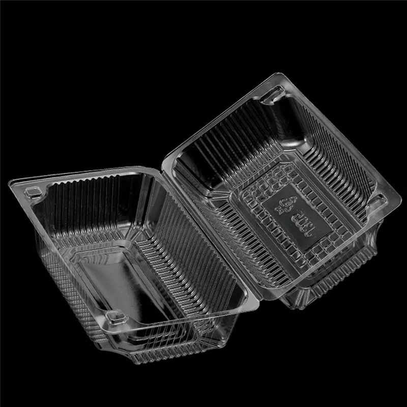 ABIY 100 Pieces Cake Slice Boxes Individual, Cake Boxes for Cake Portions, 7.3 Inch Food Takeaway Containers for Muffin,Salad