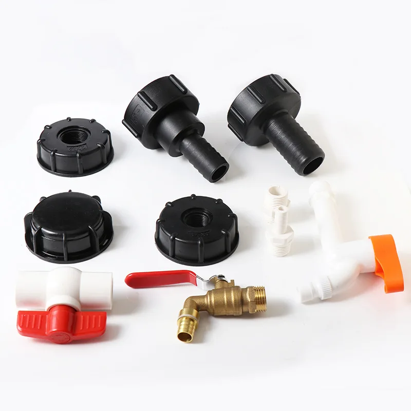 

1/2 '3/4' 1' адаптер IBC для бака 60 мм с крупной резьбой, разъем для крана, фитинг для резервуара для воды для домашнего сада, сливные соединения для воды, 1 шт.