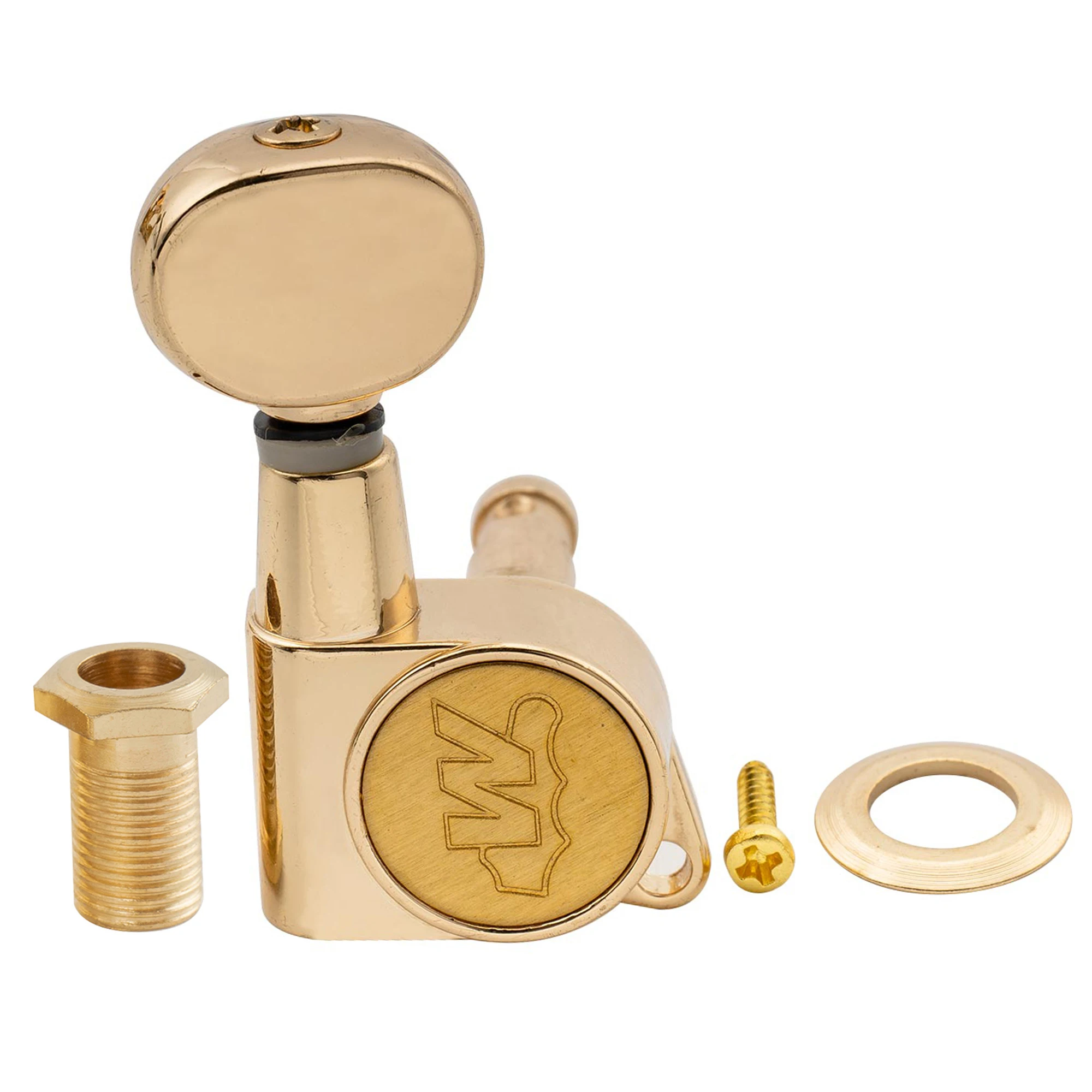 Clavijas de Afinación Wilkinson E-Z-LOK con Relación 19:1, Selladas, con Botón Ovalado Vintage para Guitarra Eléctrica ST Tele