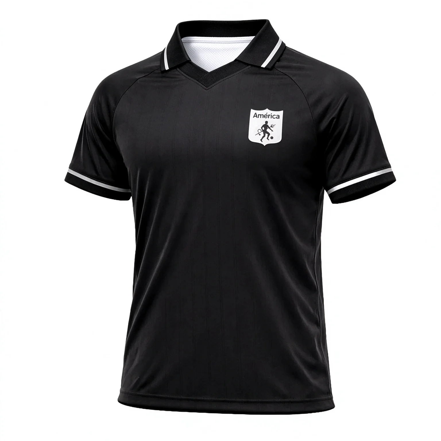 America De Cali Style Trikots 2026 2027 Rotes Fußballshirt V-Ausschnitt Familien-Outfits Sommer Fußball T-Shirt Erwachsene Kinder – Detail 1