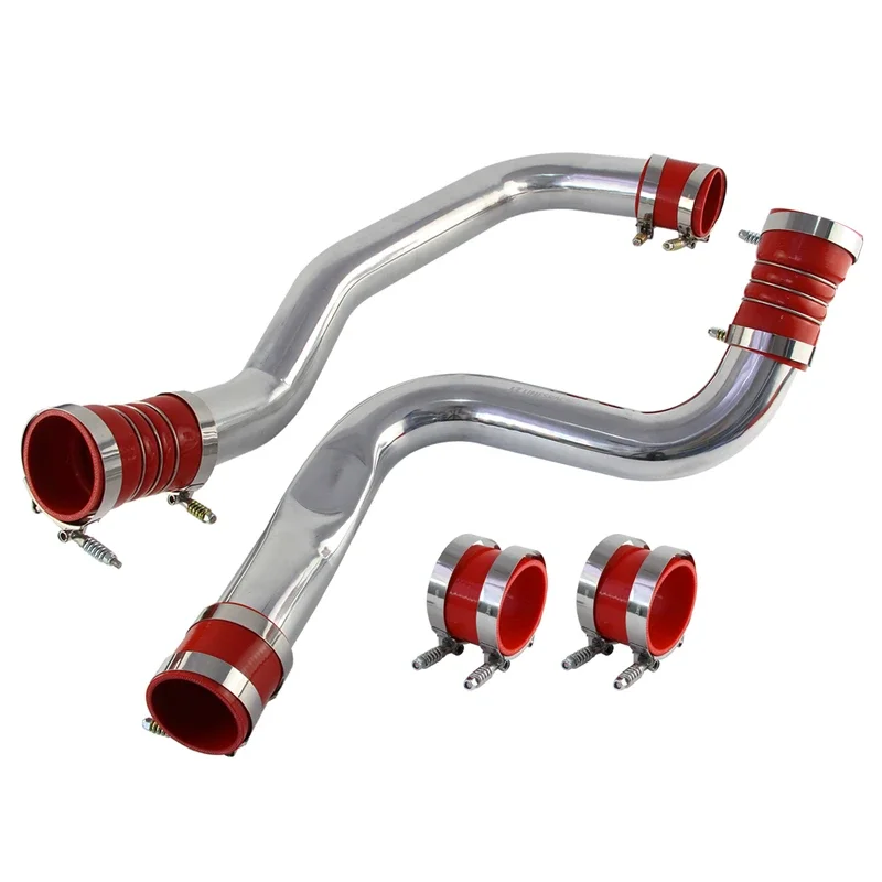 Kit de abrazaderas de arranque y tubo Intercooler de 3 "para Ford, pulido, 7.3L, F250, F350, Powerstroke V8, Turbo Diesel, negro, azul, rojo, 1999,5-2003