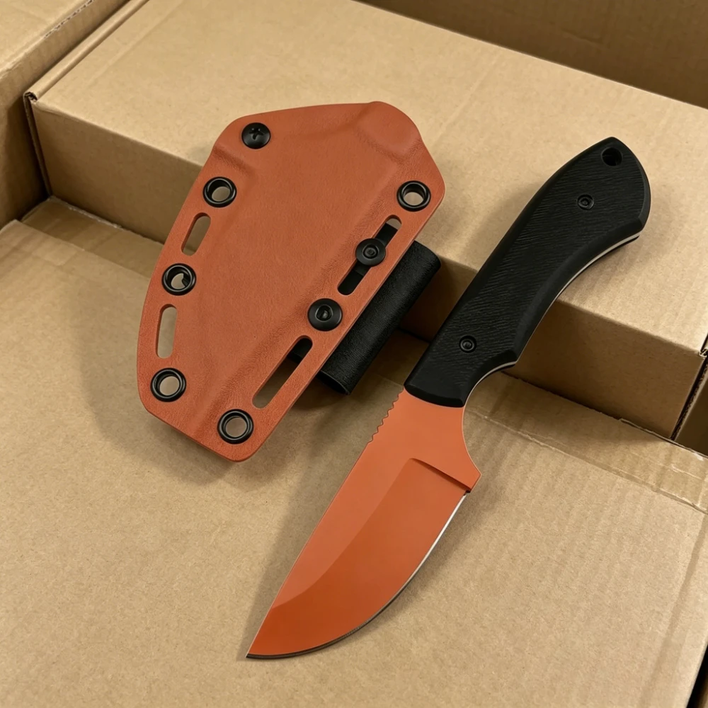 

Compact EDC Fixed Blade Knife, 8Cr13MoV Sharp Blade, Durable G10 Non-slip Handle, Outdoor Camping Hunting Survival Multitool