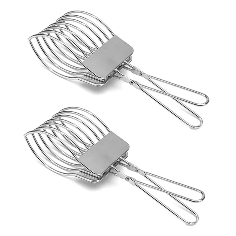 

A96Q-Stainless Steel Slice Clip Meat Clip Ham Splitter Hot Dog Ham Splitter Bread Clip Vegetable Fruit Cutting Pliers