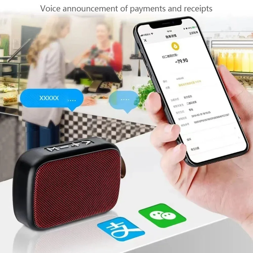 مكبر صوت لاسلكي محمول عالي الجودة باس TF بطاقة إدراج SuBwoofer البلاستيك راديو FM في الهواء الطلق