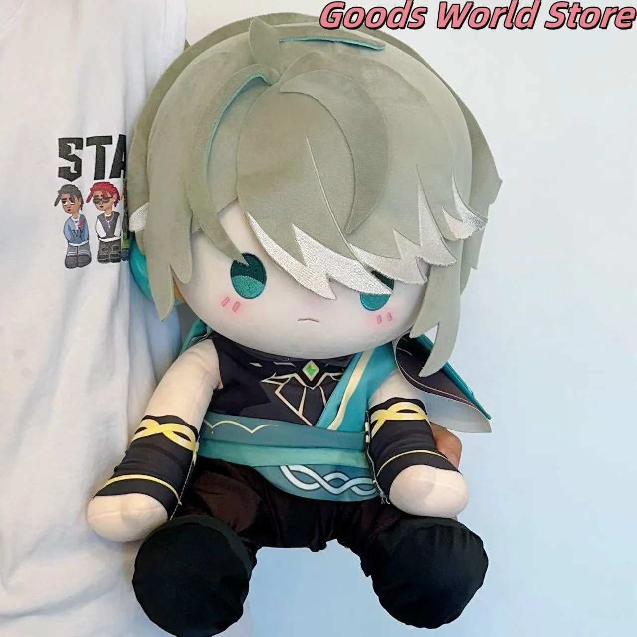 

В наличии Alhaitham 40 см подушка сидячая поза модель орнамент Mihoyo Genshin Impact Alhaitham косплей костюм подарок на Хэллоуин