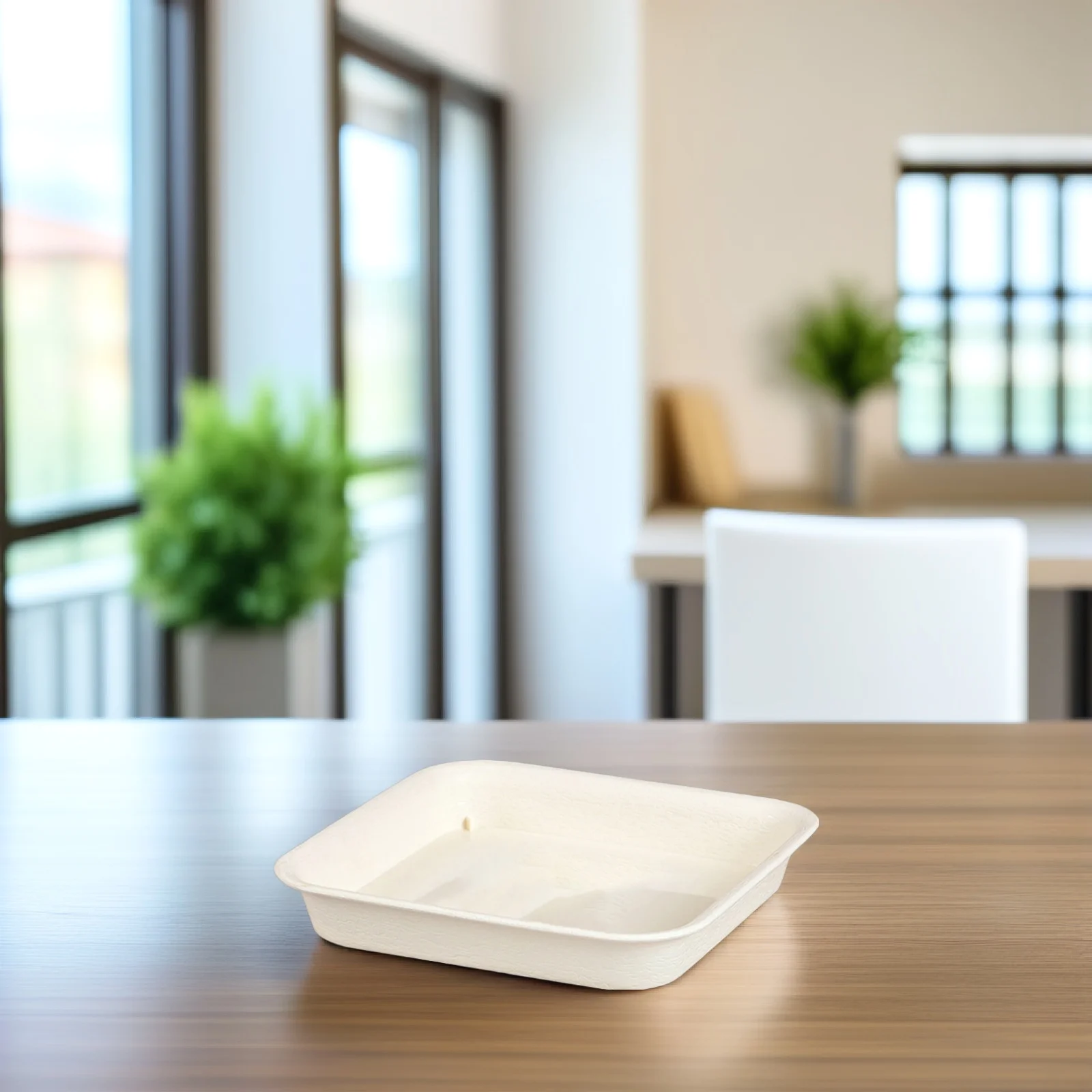 

2Pcs Square Plastic Plant Pot Tray Thicken Leakproof Heavy Bearing Saucer for Garden Balcony Indoor and Home Decoration