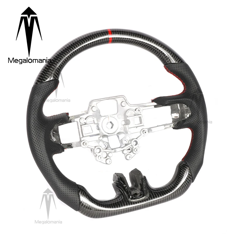 For Ford Mustang EcoBoost GT Shelby GT350 GT350R 2015-2023 Carbon Fiber Steering Wheel