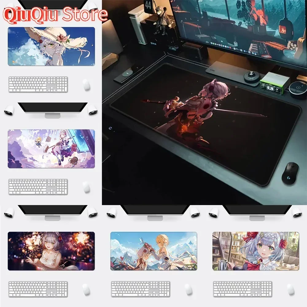 Noelle Genshin Impact Mousepad HD Printing Computer Gamers Locking Edge Non-slip Mouse Pad XXL90x40cm Keyboard PC Desk Pad