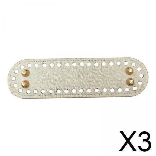 

Long Knitting Crochet Bag Bottom Shaper PU Leather Insert Pad for Shoulder Handbag DIY and Custom Bags