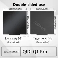 For QIDI Q1 Pro Build Plate 3D Printer Accessories Heat Bed Double Side Smooth PEI Powder Coated Spring Steel PEI Sheet 250x250