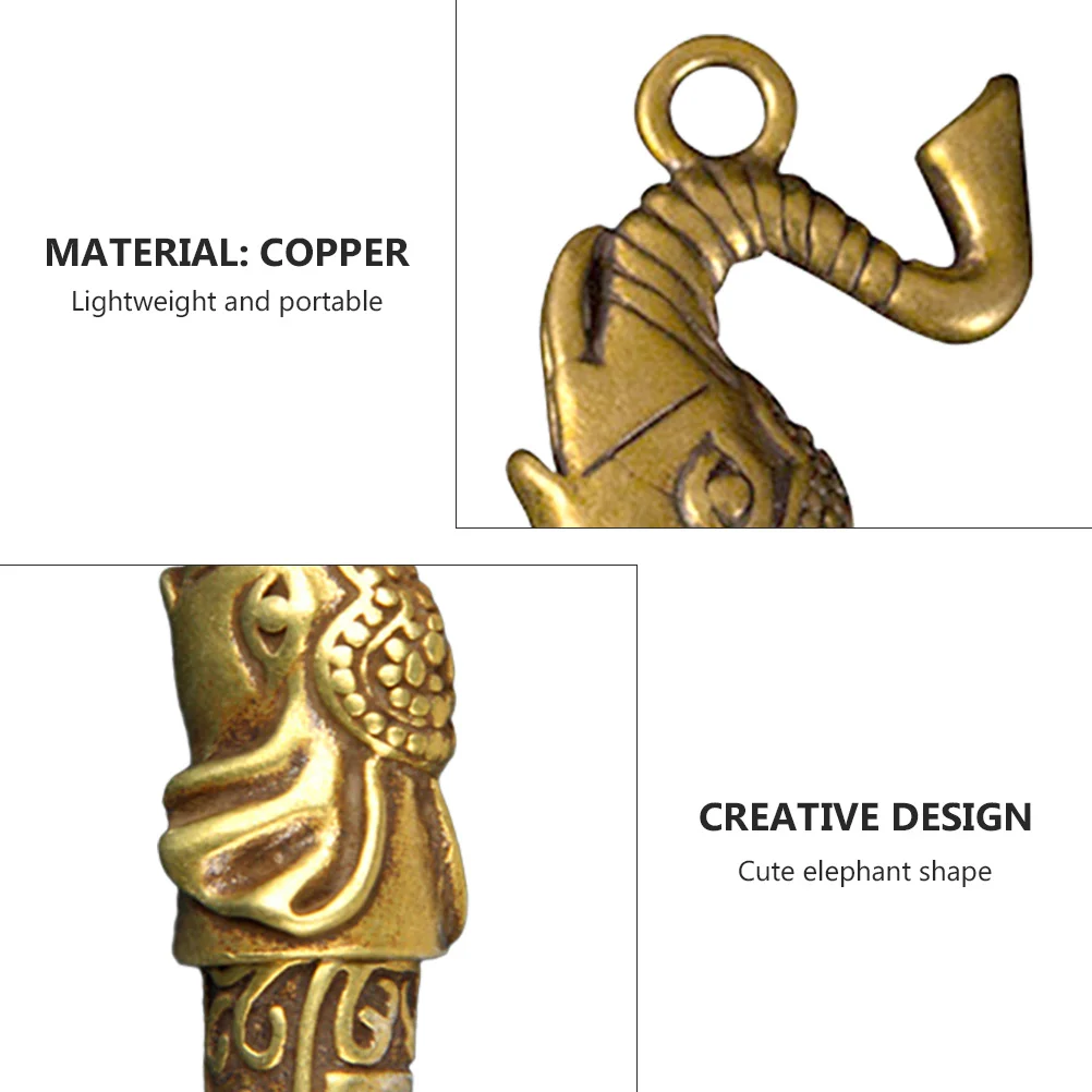 

4Pcs Decorative Emergency Whistle Copper Keychain Delicate Hiking Accessory Portable Outdoor Camping Whistle Keychain