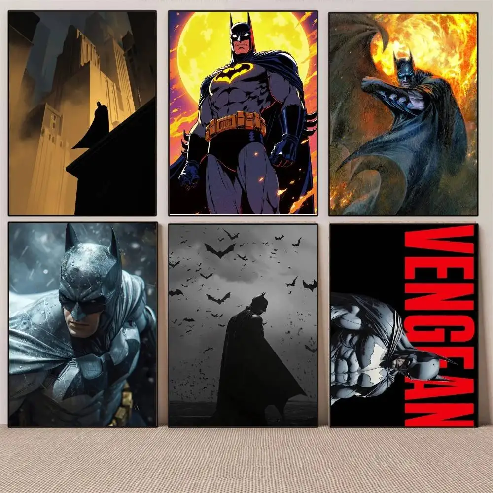 1PC BEAST KINGDOM The Dark Knight Classic poster Self-adhesive Art Waterproof Paper Sticker Coffee House Bar Room Wall Decor