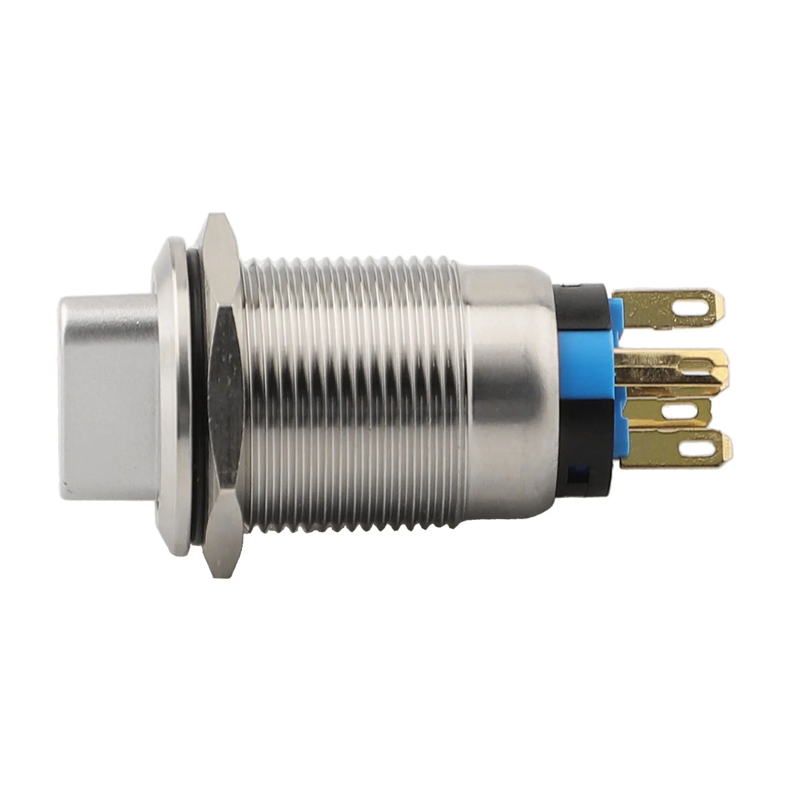 

3 Positions Switch Latching Push Button 3-6V Rated Voltage IK09/IP66 Protection LED Indicator Self-locking For Ship