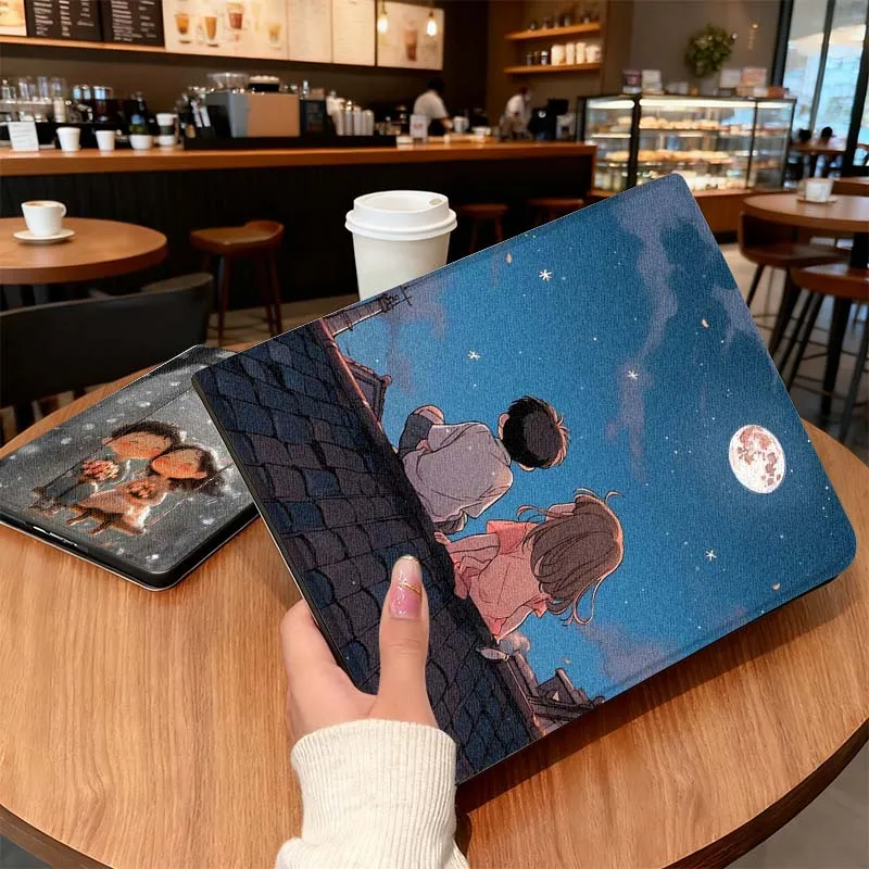 

Cartoon cute couple pattern Tablet Case For Vivo IQOO Pad Air Pad3 IQOO Pad5 Pad2 Pad3 SE Pro 11.5 12.1 12.3 13 Inch