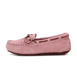 New Top Quality Genuine Leather Flat Shoes Women Flats Ladies Sneakers Moccasins Spring Autumn Loafers Slip-on Casual Shoes