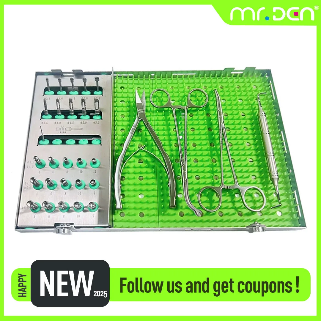 Dental Implant Bone Column Tool Box Set Medical Grade Stainless Steel Precision Surgery Bone Manipulation Kit