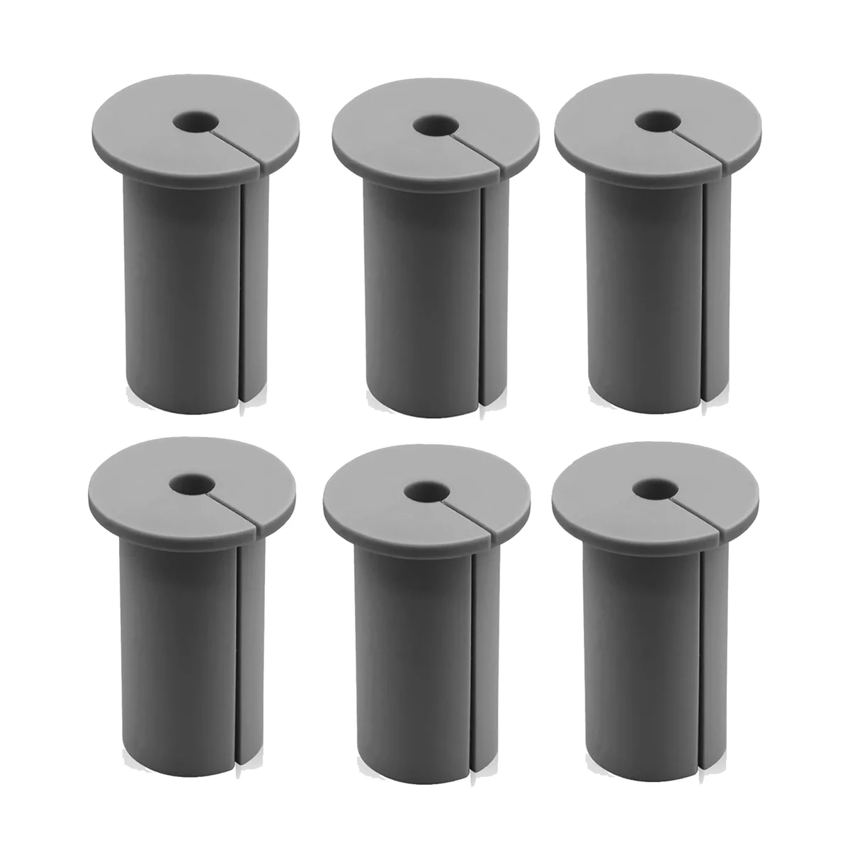 6PCS Wall Grommets for Starlink Cable, Compatible for Starlink Mount for Streaming Organizing Protecting Cords Grey