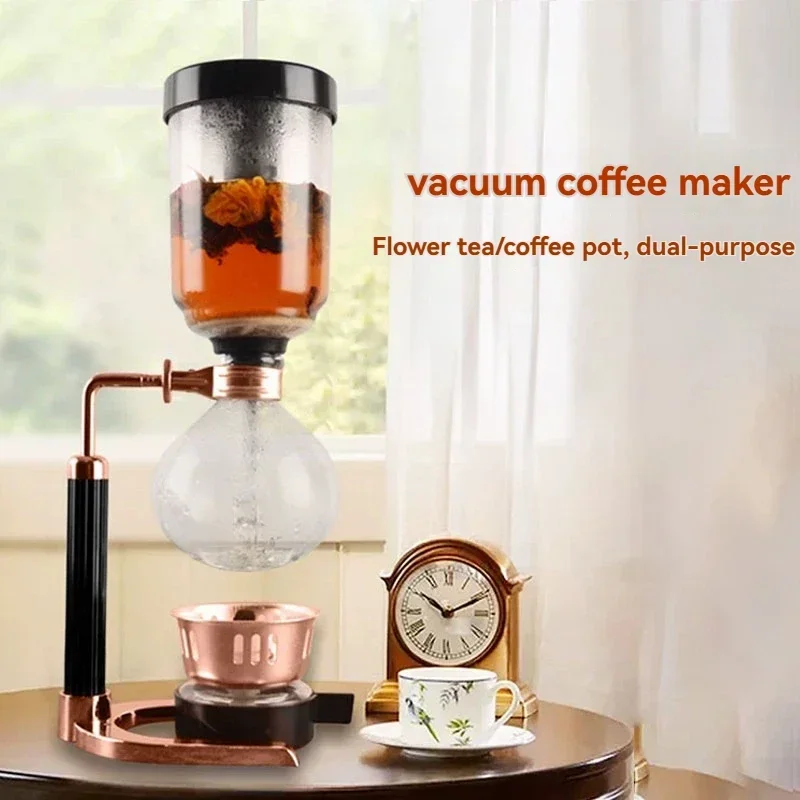 Manual Coffee Maker Siphon Coffee Pot Set, Sai Feng Pot Filter Household Siphon  Heat-resistant Glass Pot