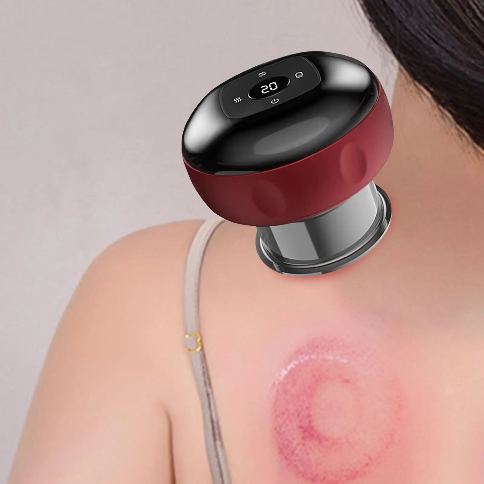 Electric Cupping Scraping Massager Rechargeable 12 Levels Elif 20Min Timer