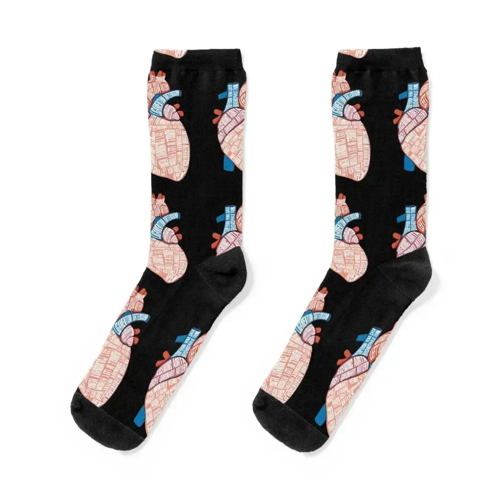 

Anatomical Heart - For Cardiac Nurse Cardiologists Socks Sports shoes hockey Novelties Girl'S Socks Men's