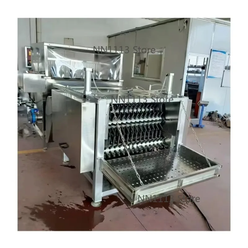 Large Automatic Poultry Feather  Defeathering Plucking Machine Price 7-roller Chicken Plucker