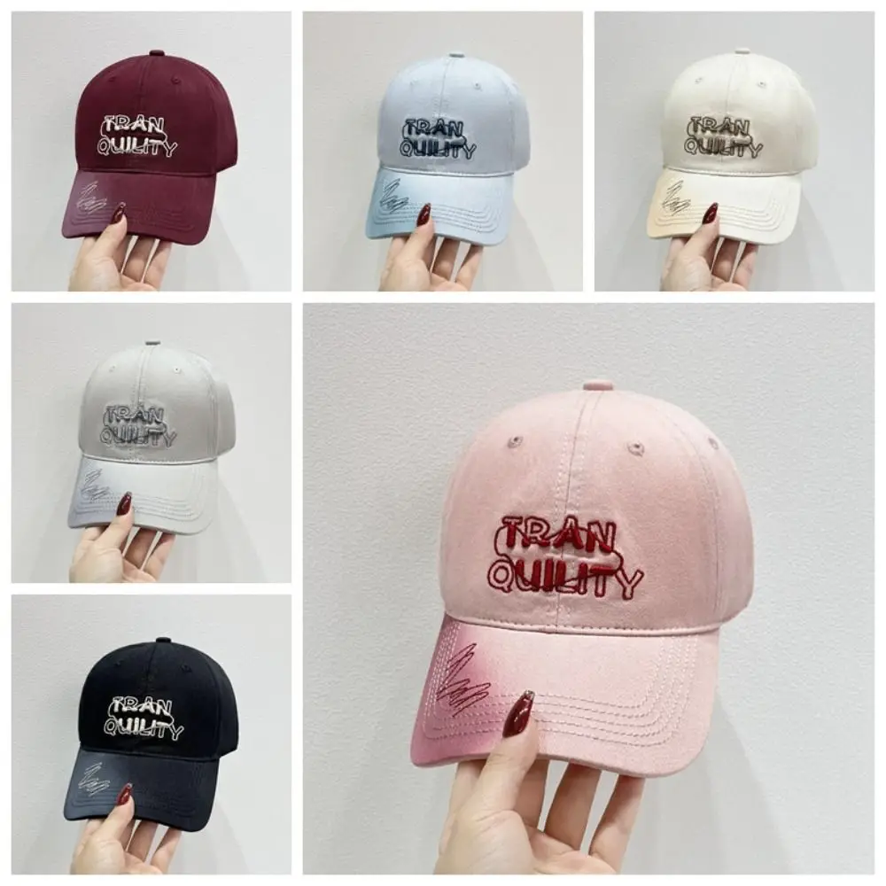 

Солнцезащитный крем, женская бейсболка, солнцезащитный козырек с вышивкой, корейский стиль, солнцезащитная шляпа, однотонная регулируемая бейсболка с буквами, уличная кепка