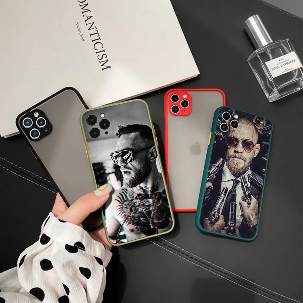 Phone Case For iPhone 16ProMax 15 14 7 8 16 Plus 13 12 Mini 11 X XR XS SE Conor Mcgregor King Translucent Matte Soft Back Cover