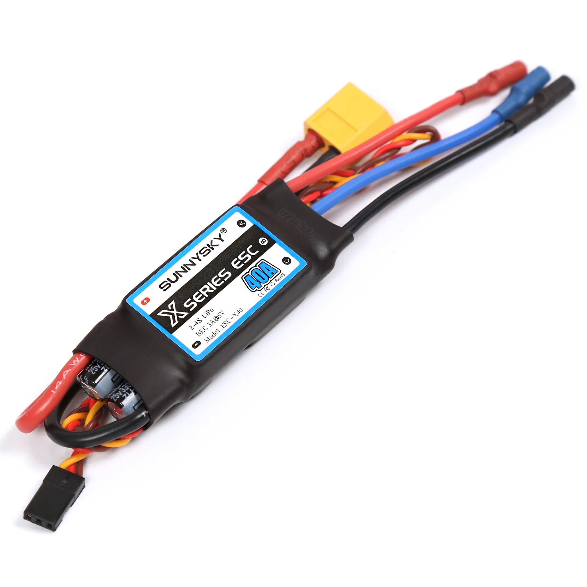 Sunnysky Langyu ESC Brushless Fixed Wing Crossover Model Aircraft 40A Banana Head 2-4s6s ESC