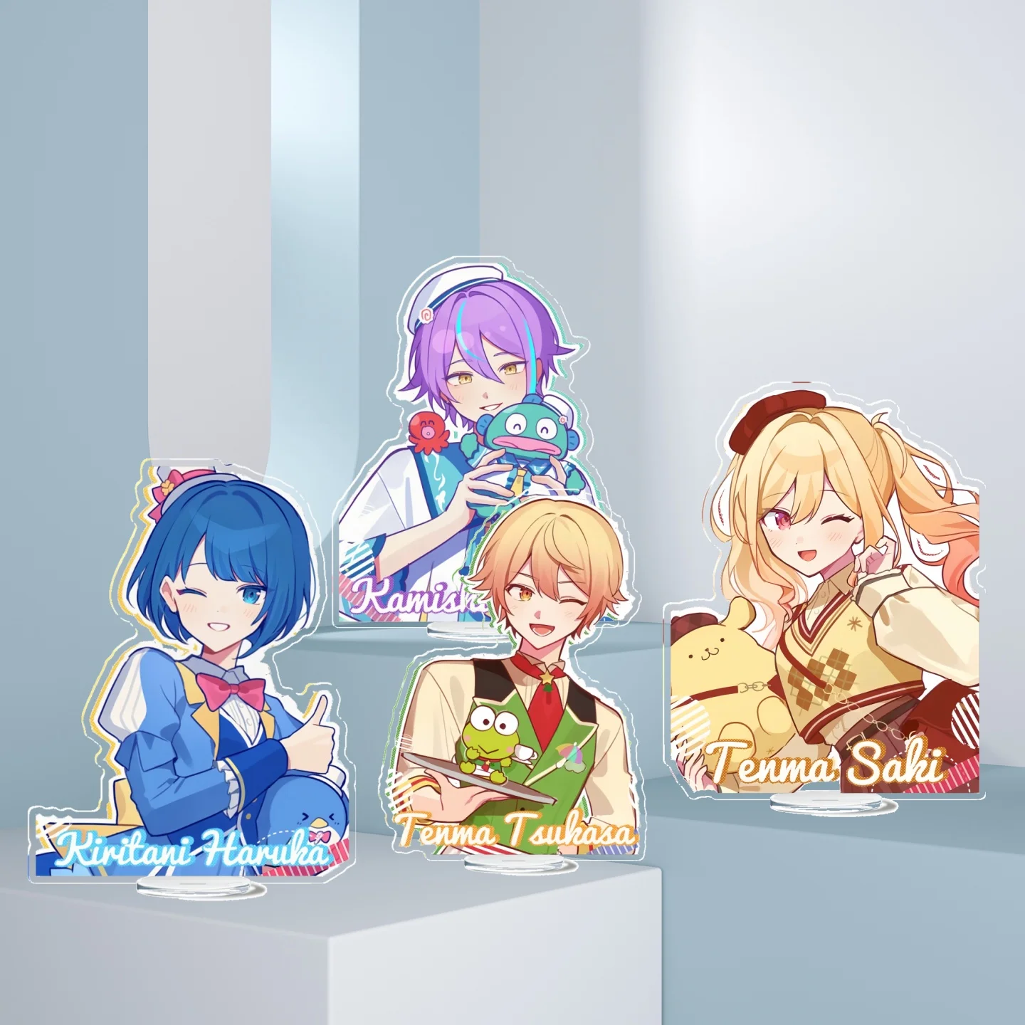 Kamishiro Rui Asahina Mafuyu llavero de Anime de pie Tenma Tsukasa llavero de hombre para mujer figura llavero acrílico colgante regalos