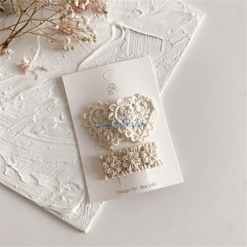 

Y4UD Детская заколка для волос с бантом в форме сердца и цветка, заколка для волос для девочек, детский головной убор, подарок