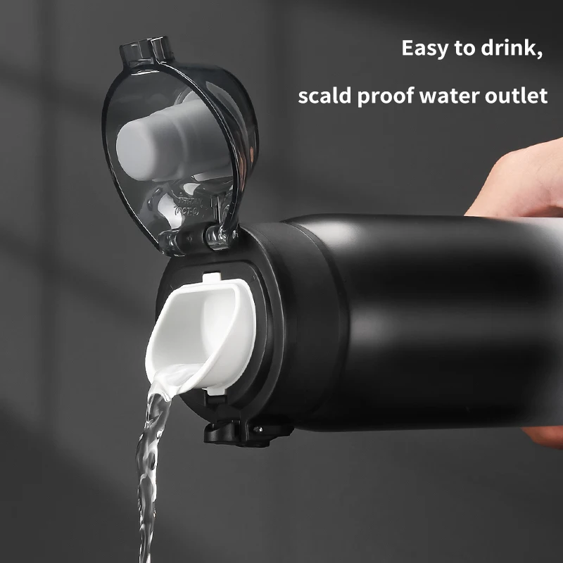 New 500ml Thermos Bottle 316 Double Vacuum Flask Stainless Steel Gradient Color Creative Sport Water Bottle Long-term insulation