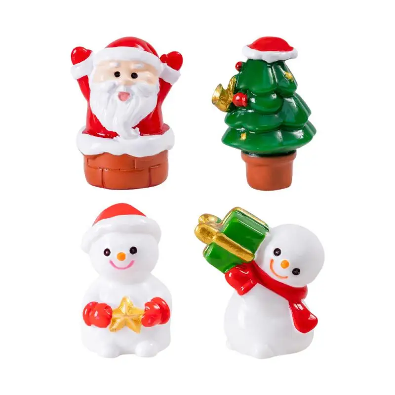 Christmas Desktop Decoration Santa Claus Snowman Miniature Ornament Merry Christmas Decoration For Home New Year Gift for Kids