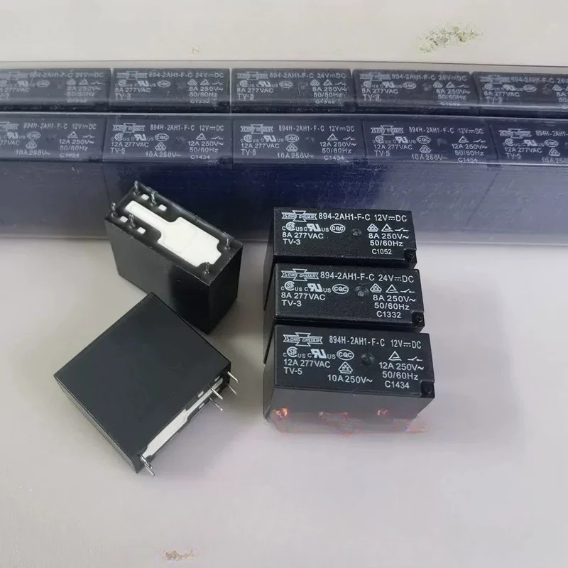 5PCS/LOT  894-2AH1-F-C DC12V DC24V  6Pin 8A  Electroacoustic Devices