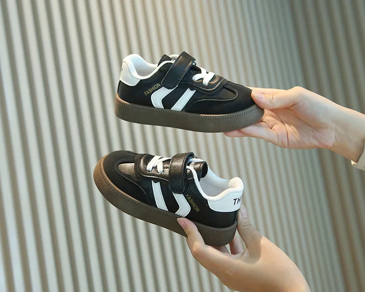 Frühling Herbst Kinder Weichsohlen Rutschfeste Retro-Skateschuhe Mädchen Junge Atmungsaktive Baby-Sportschuhe Leichte Freizeitschuhe Kinder – Detail 12