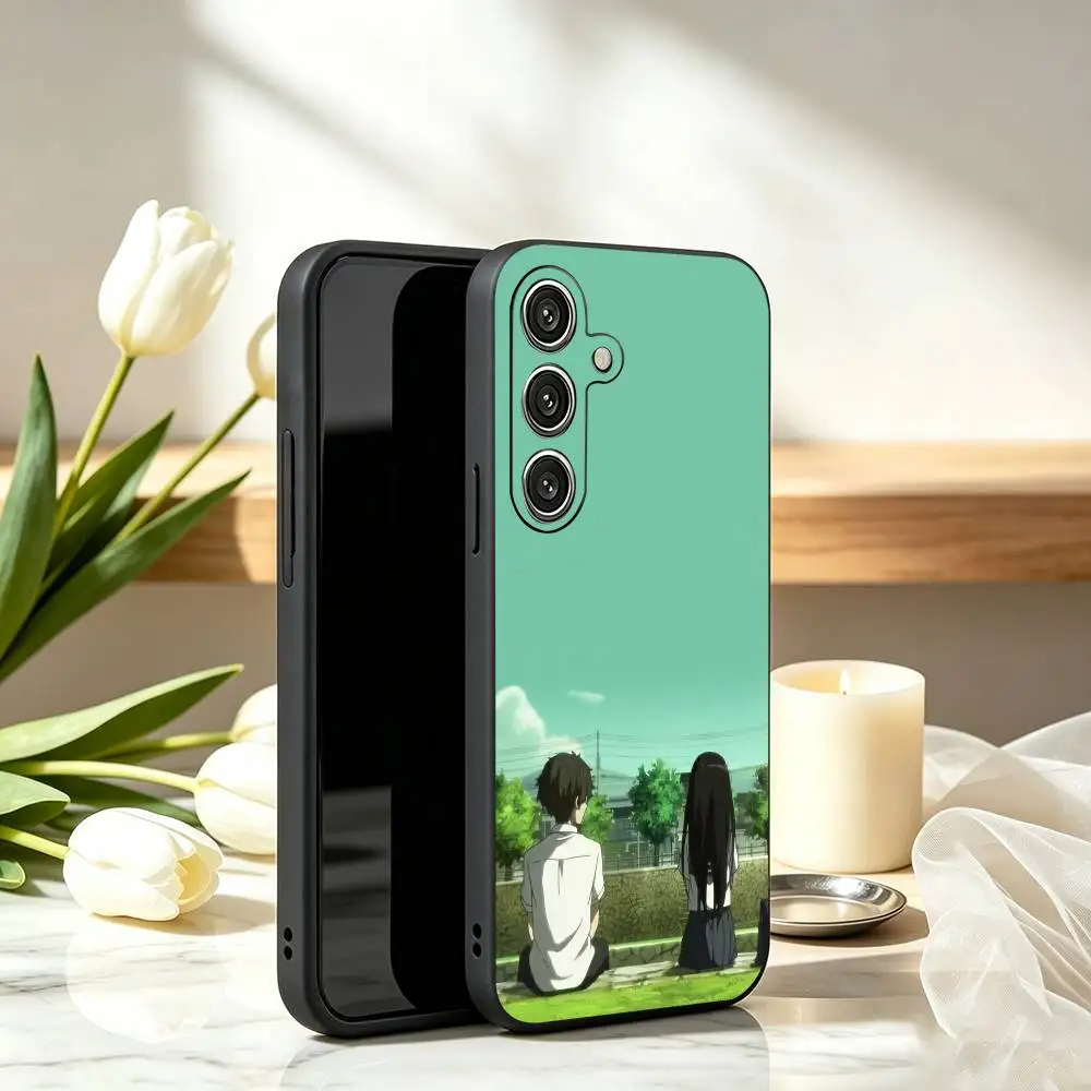 Hyouka Anime Couple Style Phone Case For Samsung Galaxy A73,A72,A71,A70,A53,A52,A51,Soft Silicone Black Cover