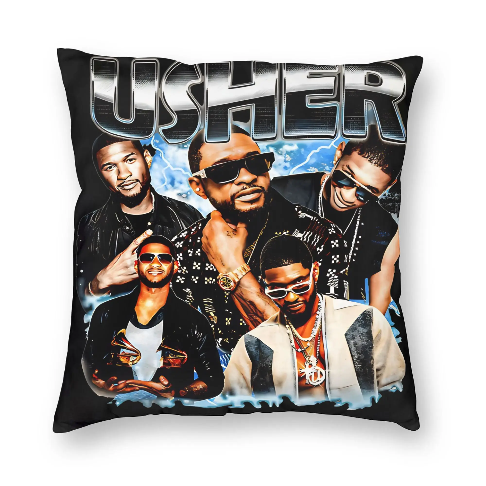 Pillow Cover Chris Brown And Usher The Rb Tour  Raymond And Brown Retro Trendy Pillow Case For Sofa Home Decoration Pillowcases