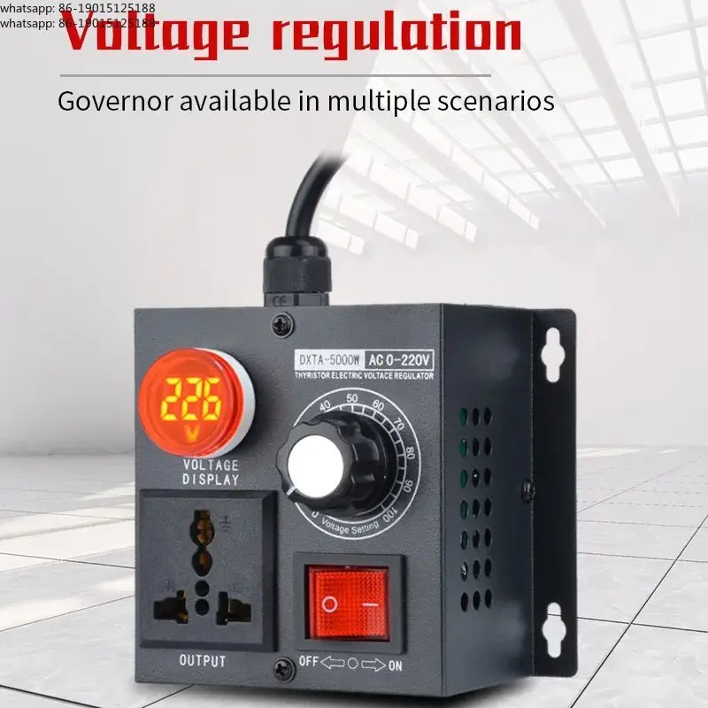 Voltage Regulator 4000W 5000W 100000W Variable Voltage Controller AC 220V Portable Speed Temperature Voltage Adjuatable Dimmer